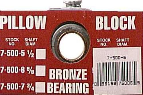 Chicago 7-500-6 Pillow Bearing Blocks, 5/8" Bore, 5/16" bolt size