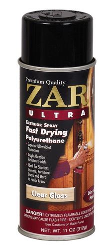Zar Ultra 34007 Fast Drying Polyurethane Spray 11 Oz, Gloss