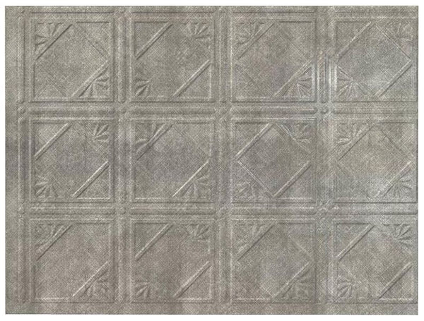 Acoustic Ceiling D6121 Fasade 18 x 24 Inch Backsplash Panel Silver