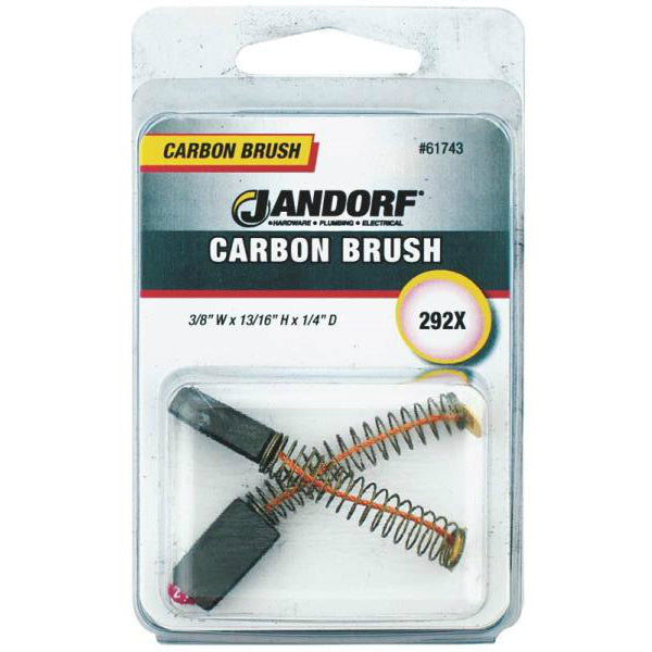 Jandorf 61743 292X Motor Carbon Brush, 1/4" x 3/8" x 13/16"