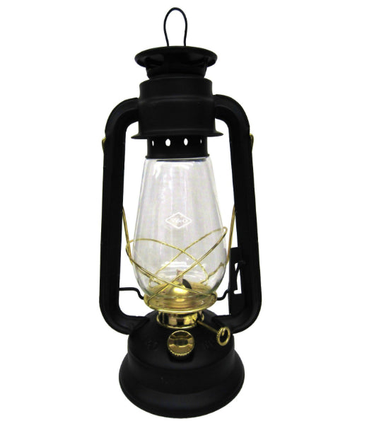 V & O 210-21000 Pathfinder Brass Trim Oil Lantern,12 Oz.