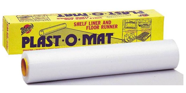 Warp&#039;s PM-50-W Plast-O-Mat Plastic Rug Runner, 30" x 50&#039;, White