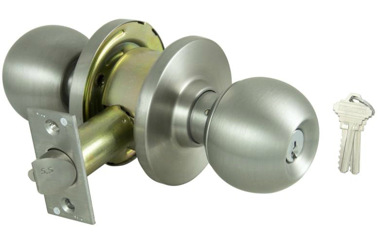 ProSource C368BV-PS Classroom Commercial Knobset, Stainless Steel, 2-3/8" - 2-3/4"