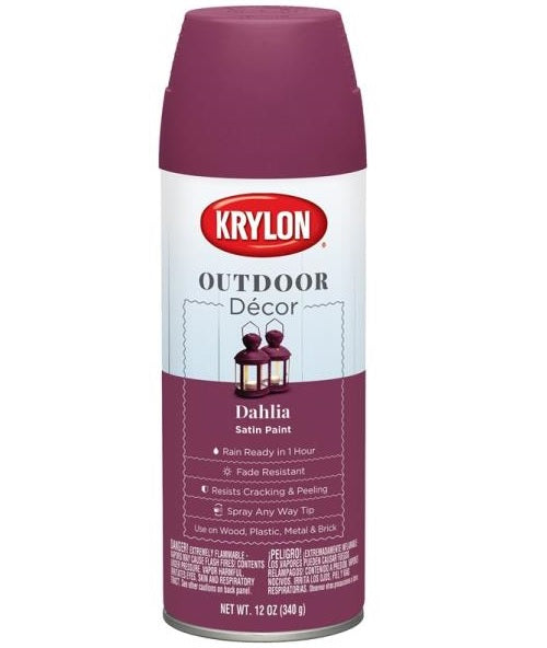 Krylon K09327000 Outdoor Decor Spray Paint, 12 Oz