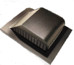 Air Vent RVG550G0 Slant Galvanized Roof Vent, Weatherwood
