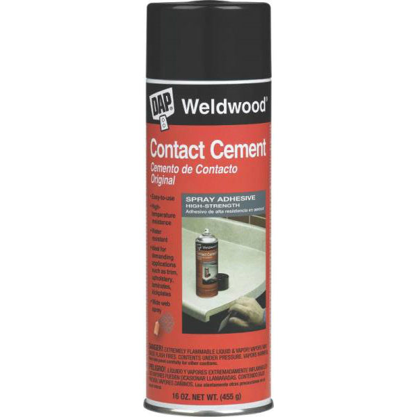 Dap 00122 Weldwood Contact Cement Spray Adhesive, 16 Oz