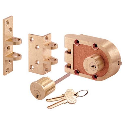 Prime-Line SE 19361 Segal Double Cylinder Deadlock, Solid Brass