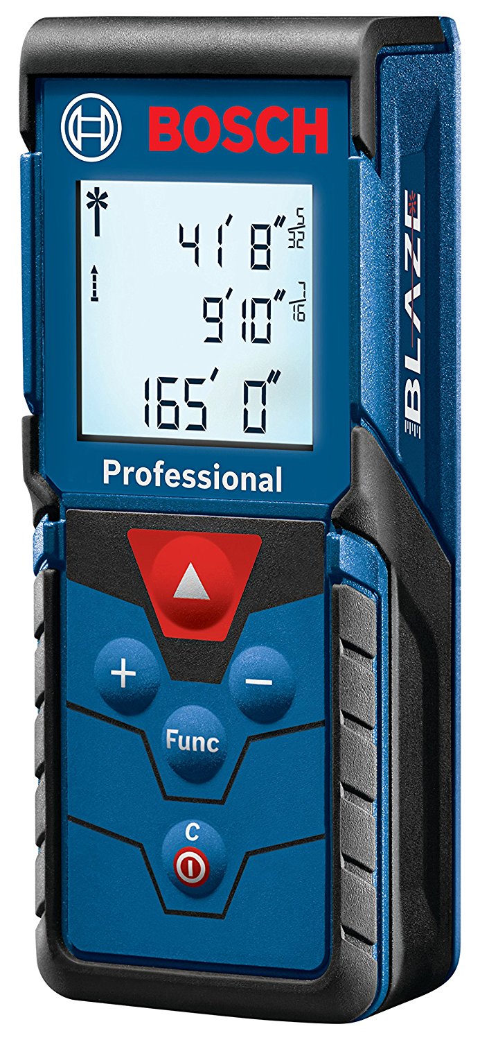 Bosch GLM165-40 Blaze Pro Laser Measure, Plastic, 165'