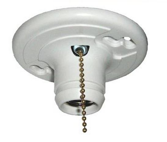 Allied Moulded LH-12P Ceiling Lamp Holders, 3", White