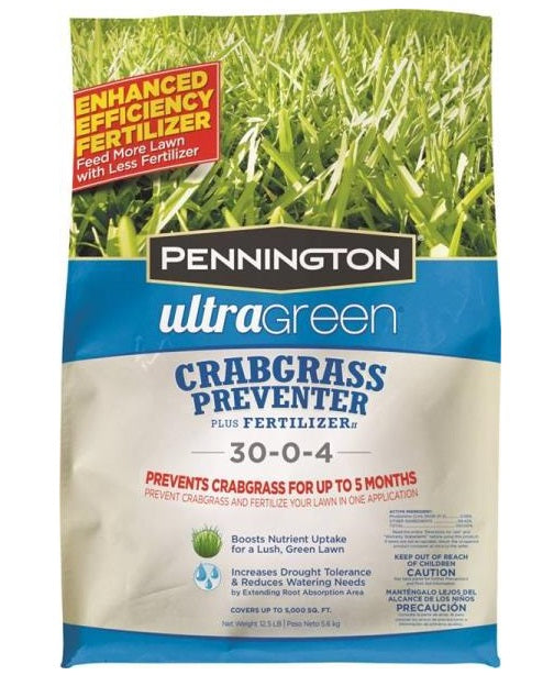 Pennington 100519570 Ultragreen Crabgrass Preventer With Lawn Fertilizer, 14 Lbs