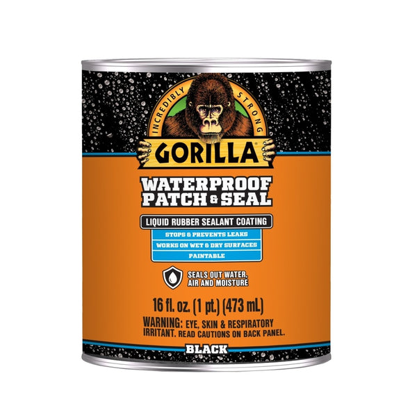 Gorilla 105342 Patch and Seal Liquid, Black, 16 oz