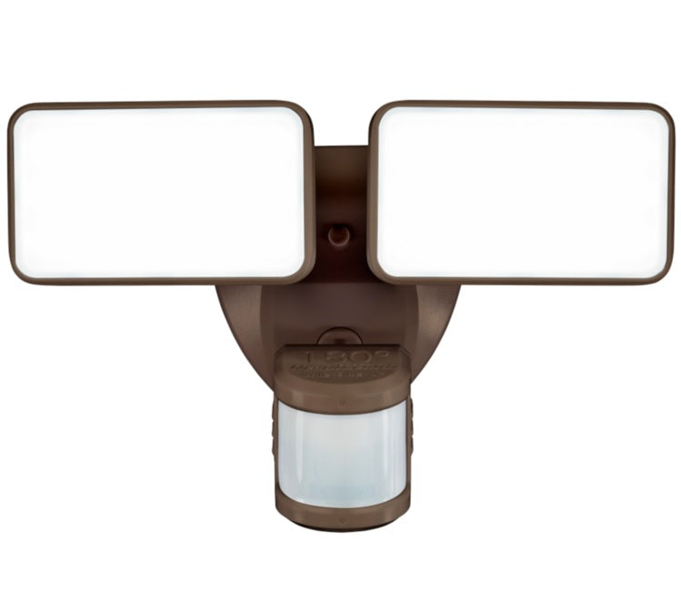 Heath Zenith HZ-5835-BZ Motion-Sensing LED Security Wall Light, Bronze