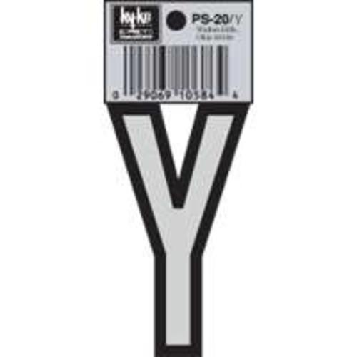 Hy-Ko PS-20/Y Vinyl lettering Reflective House Letter Y, Size 3-1/4"
