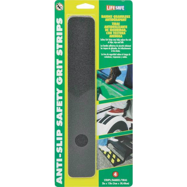 Incom RE624BL Safety Grit Tape, Black, 2" x 12"