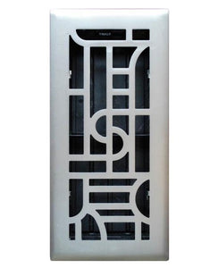 Imperial RG3286 Art Deco Design Floor Register, 4" x 10"