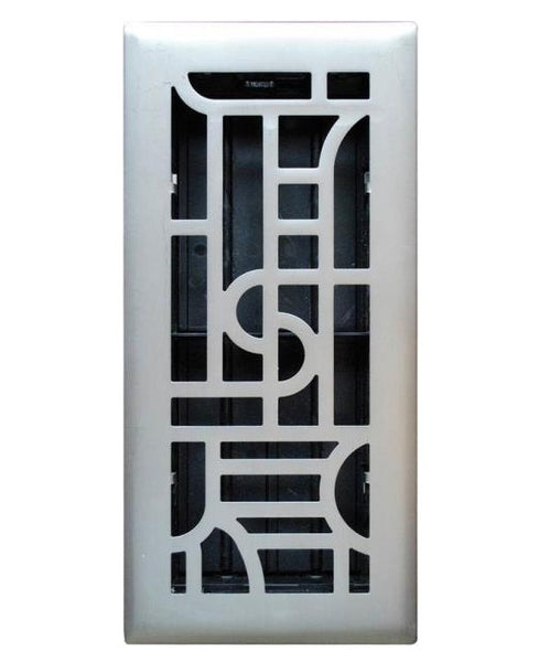 Imperial RG3286 Art Deco Design Floor Register, 4" x 10"