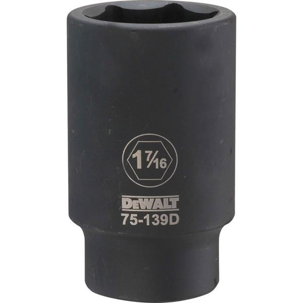 DeWalt DWMT75139OSP Deep Impact Socket SAE, 3/4" Drive, 1-7/16"