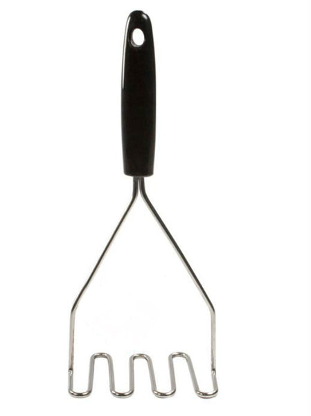 Chef Craft 12920 Select Chrome Plated Wire Potato Masher w/ Black Handle, 12"
