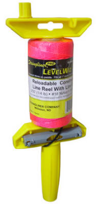 Stringliner Pro Level Wiz Construction Line Reel 250', Fluorescent Pink