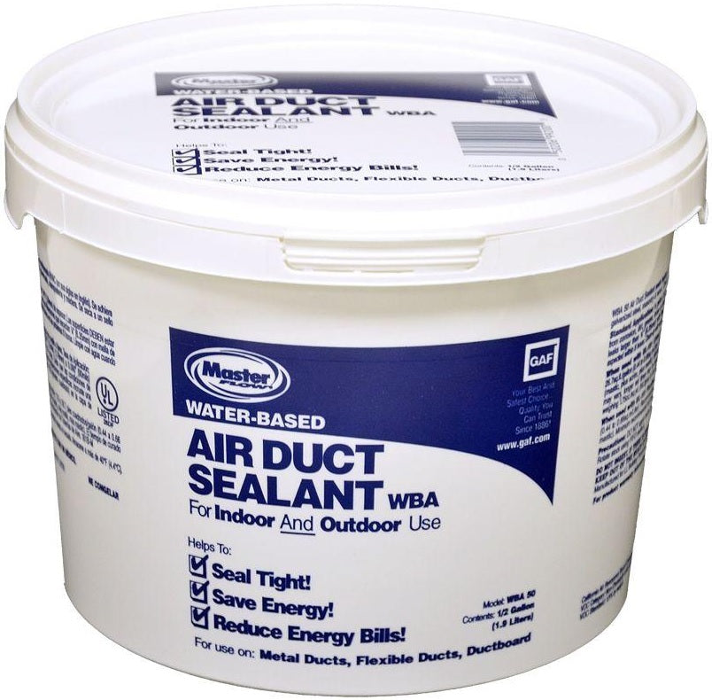Ll Building WBA50 Master Flow Air Duct Adhesive Sealant, 1/2 Gallon