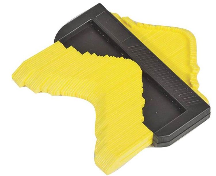 M-D Building Products 49985 Plastic Contour Gauge, 9-3/4", Black/Yellow
