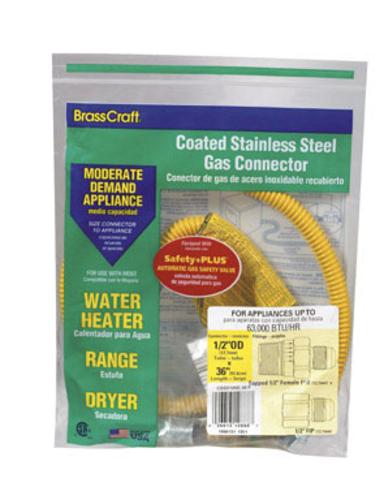 BrassCraft CSSD105E-36P Gas Appliance Connectors, 36"