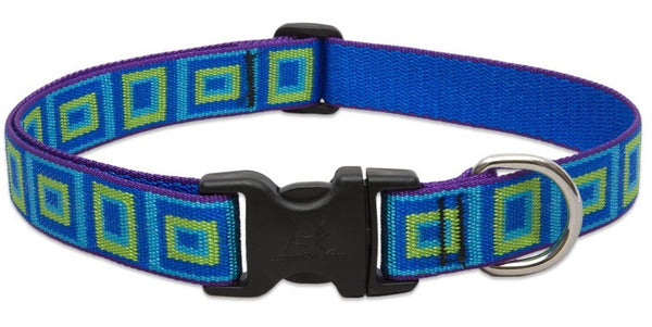 Lupine 73252 Adjustable Dog Collar, 12"-20", Sea Glass Design