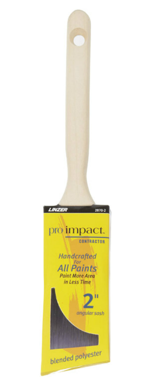Linzer 2870 PIC 0200 Pro Impact Contractor Paint Brush, 2"