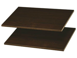 Easy Track RS1423-T Shelves, Truffle, 24" x 14" Deep, Set Of 2