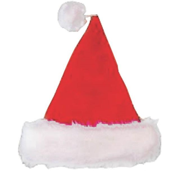 Santas Forest 28905 Santa Hat, Value Plush, 17"