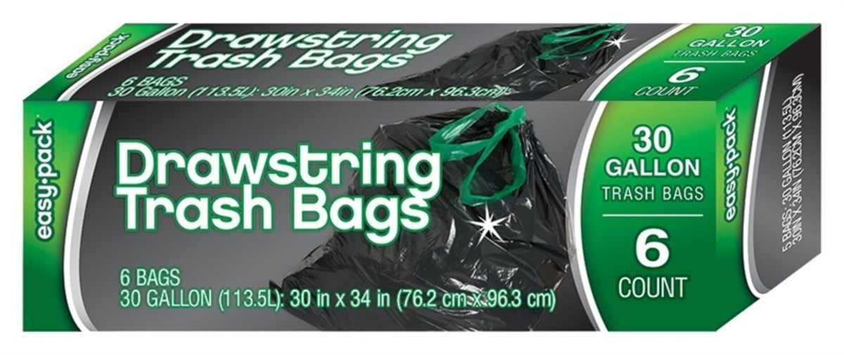 FLP 1321 Easy-Pack Trash Bag, 30 Gallon