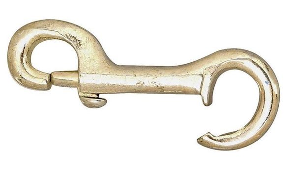 Baron 230 Snap Bolt Rigid Open Eye, Zinc Plated, 3/8"