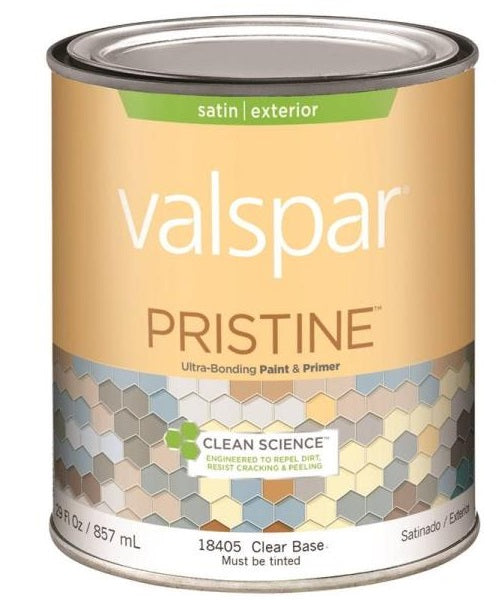 Valspar 18405 Pristine Ultra Bonding Paint + Primer, 1 Quart, Satin