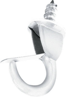 Hillman Fasteners 122244 Safety Hook, 1.25", White, 3 Pack