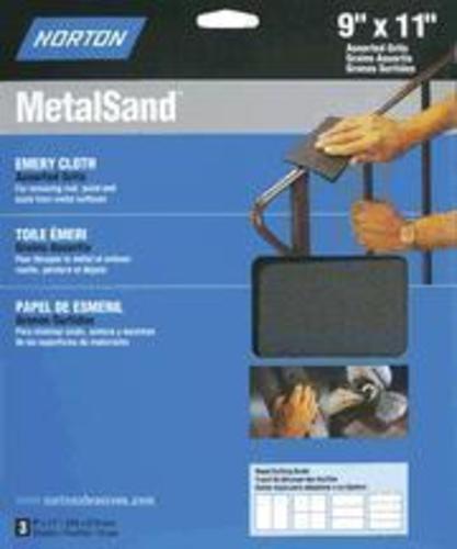 Norton 47835 Coarse Grit Emery Cloth 9" x 11"