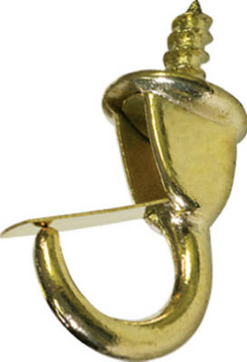 Hillman 122240 Safety Hook 7/8" Brass, 4 Pack
