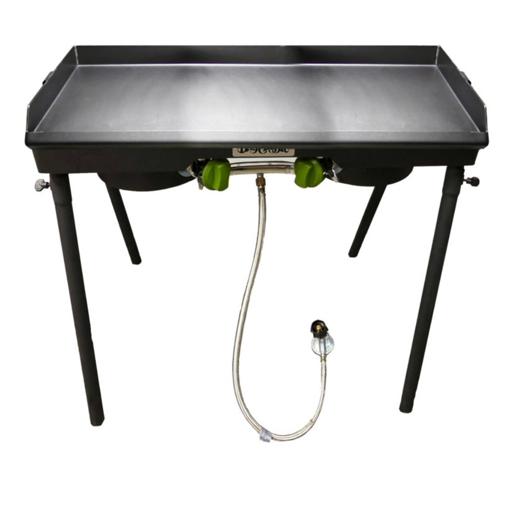 Barbour PS217 Patio Stove with Griddle Tapper, 2-Burner