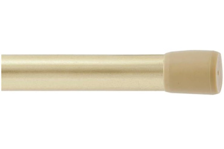 Kenney KN611 Carlise Spring Tension Curtain Rod, 28" - 48", Brass