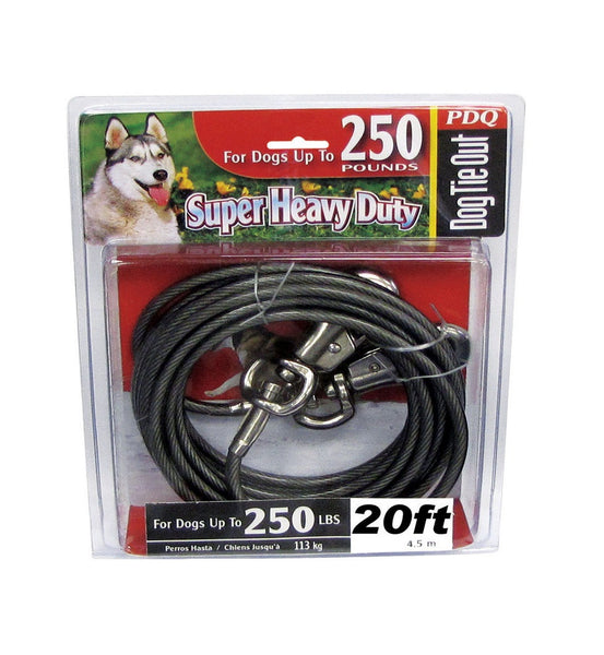 PDQ Q6820-000-99 Super Beast Tie Out Cable, 20'