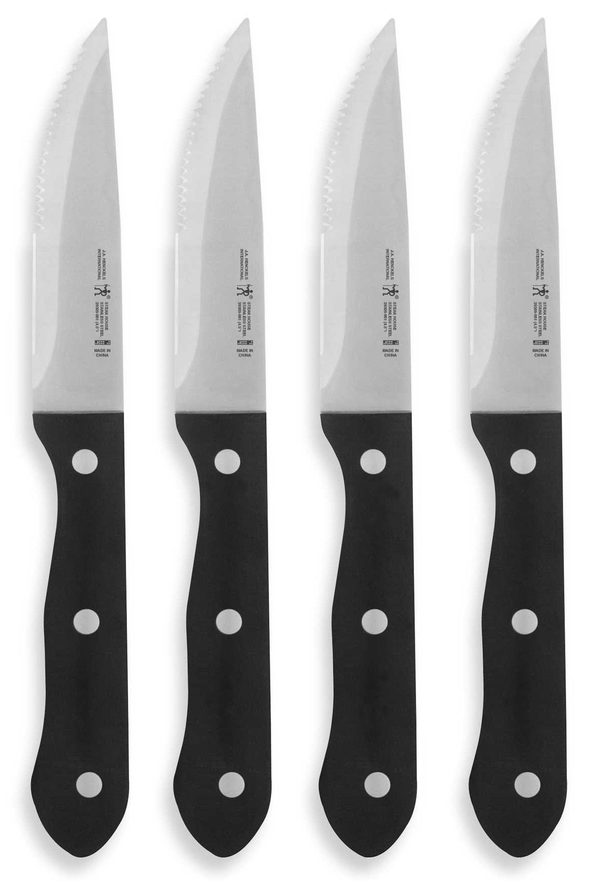 J.A. Henckels 39306-200 Jumbo Steak Knife Set, 4 Piece
