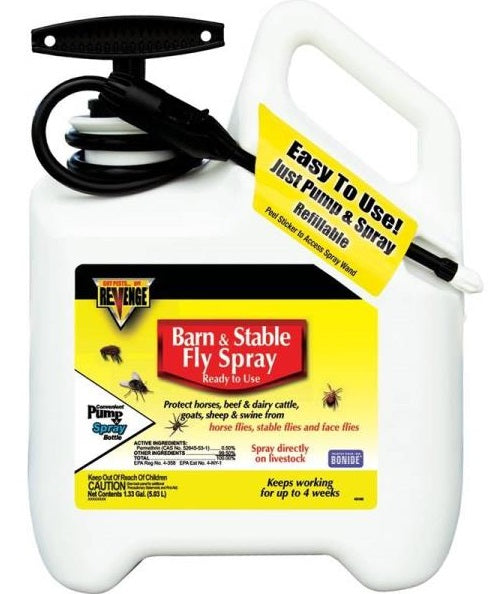 Bonide 46186 Revenge Barn And Stable Fly Spray, 1.33 Gallon