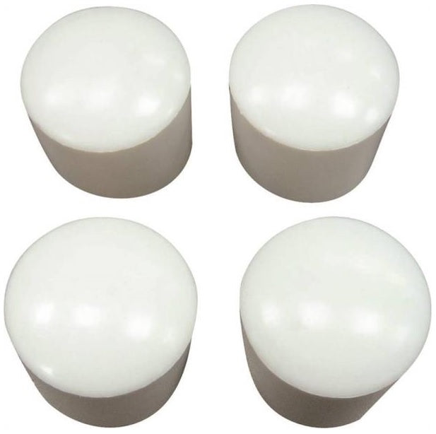 Prosource FE-50615-PS Furniture Leg Tips, 1", White, 4/Pack