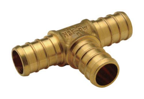 Apollo APXT3450PK Pex Brass Tee, 3/4"