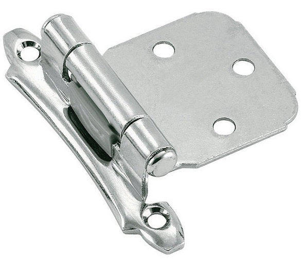 Amerock BPR342926 Self-Closing Face Mount Variable Overlay Hinge,Polished Chrome