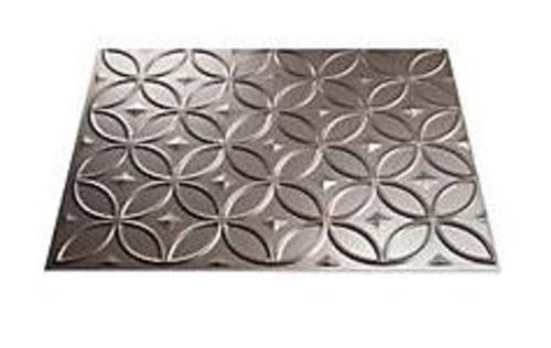 Fasade F71-29 Thermoplastic Ring Backsplash, 18" x 24", Brushed Nickel