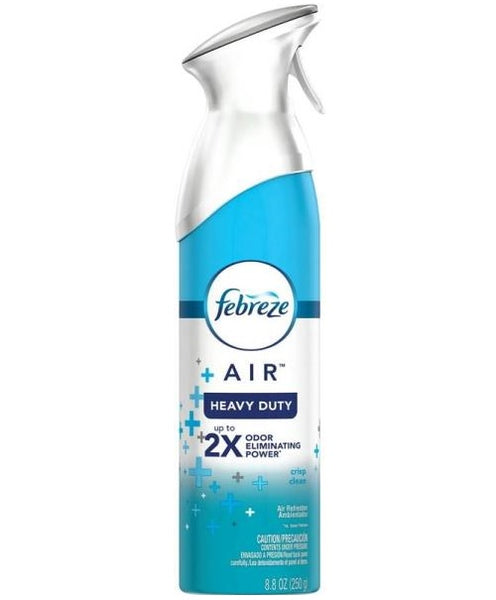 Febreze 97567 Heavy Duty Air Freshener, Crisp & Clean, 8.8 oz
