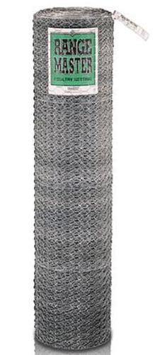 Deacero Rangemaster Galvanized Poultry Netting, 20 Gauge, 72" x 150"