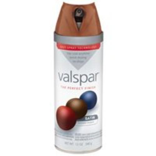 Valspar 85044 Twist Spray Paint, 12 Oz, Brown Velvet Satin