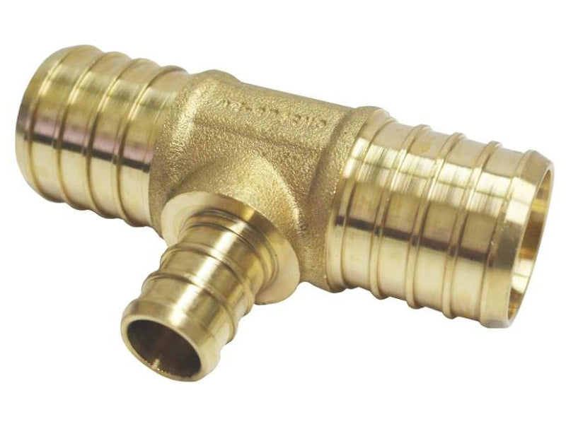 Apollo Valves APXT1112 PEX Fitting Crimp Tee, 1" x 1" x 1/2", Brass