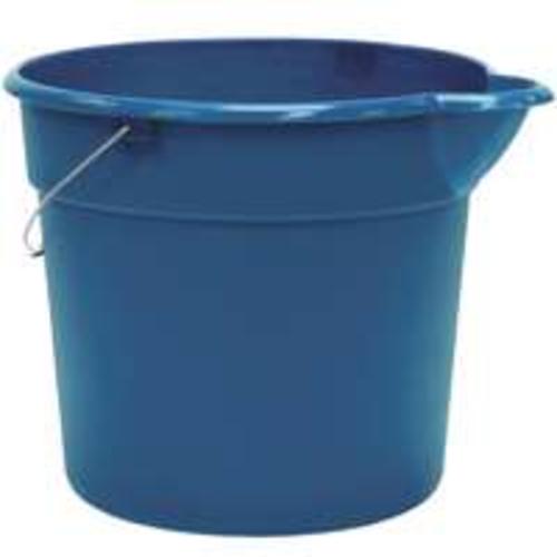 United Plastics PA0013 "Organize Your Home" Plastic Pail - 18 Qt Blue